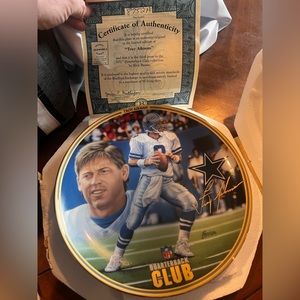 Troy aikman original collectors plate